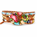 JoyWeave — Pulseira Boho Multicolorida — fundo branco