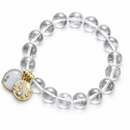 ClearIntent — Pulseira com Quartzo Transparente — fundo branco