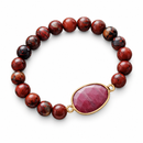 BerryFlame — Pulseira em Tons Vermelhos — fundo branco