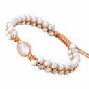 QuietNest — Pulseira com Howlite sobre fundo branco
