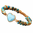 RootedGrace — Pulseira com Ágata sobre fundo branco